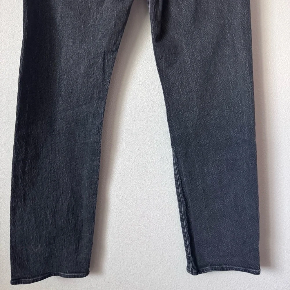 Madewell 90”s Straight Leg Classic Black Denim Jeans - Picture 7 of 12